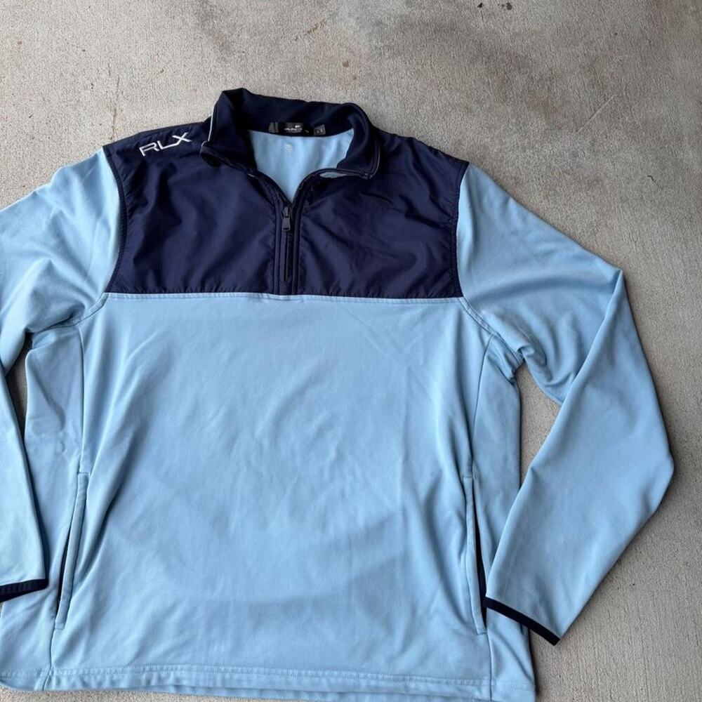 Polo ralph lauren blue atheltic shirt